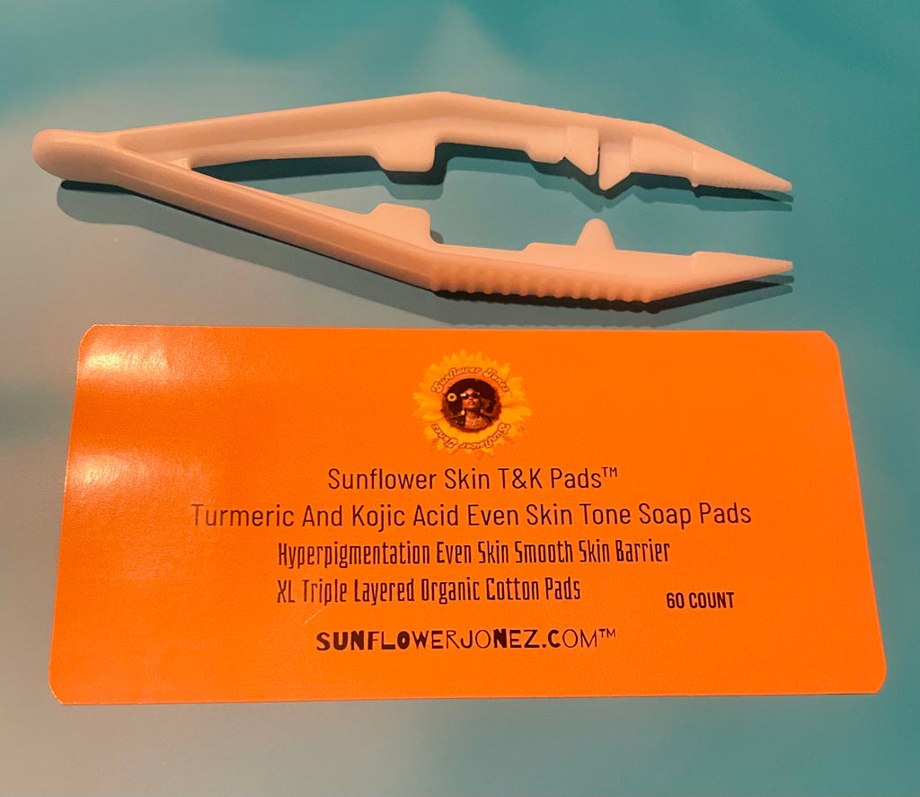 Sunflower Skin T&K Pads - Turmeric And Kojic Acid Even Skin Tone Soap Pads -60 ct.